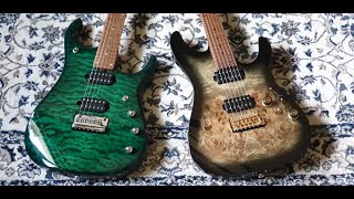 Video thumbnail for Ibanez Premium AZ242PBG vs Music Man JP15 by jem555bkk