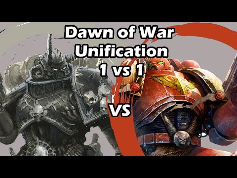 Dawn of War Unification: 1 vs 1 Space Marines (Number6567) vs Chaos Space Marines (Kubini)