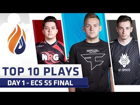 Top 10 Plays - DAY 1 - ECS S5 Finals  - Feat. nahtE, kennyS, NiKo!