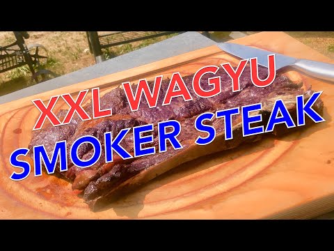 2 kg XXL WAGYU STEAK from the SMOKER --- Klaus grills