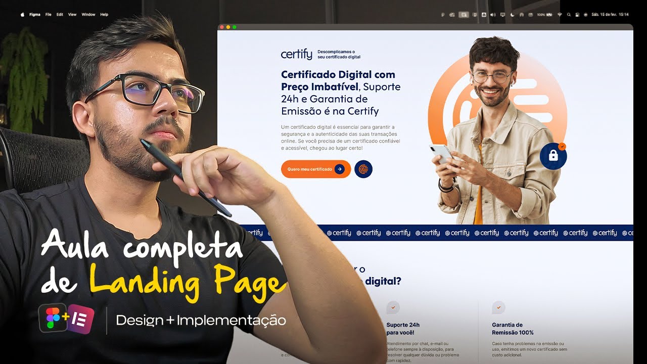 Como criar uma LANDING PAGE do zero no FIGMA | Design + Implementação no Wordpress/Elementor