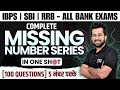 Complete Missing Number Series in One Shot | 100 Questions | Aashish Arora | All Bank Exams 2024
