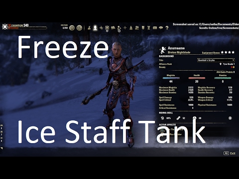 [ESO] Freeze - Ice Staff Magicka Tank