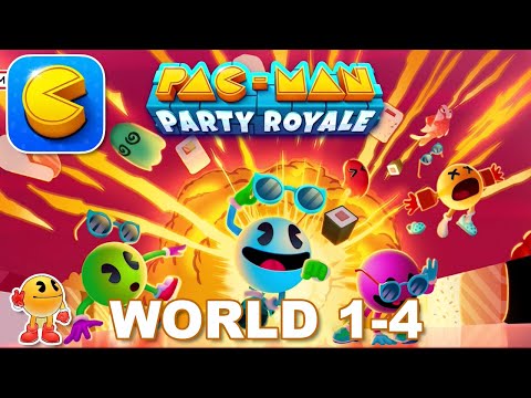 PAC-MAN Party Royale - NEW SOLO ADVENTURE WORLD 1-4  Gameplay