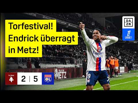 Endrick-Hattrick | Metz - Olympique Lyon | 19. Spieltag | Ligue 1 | DAZN Highlights