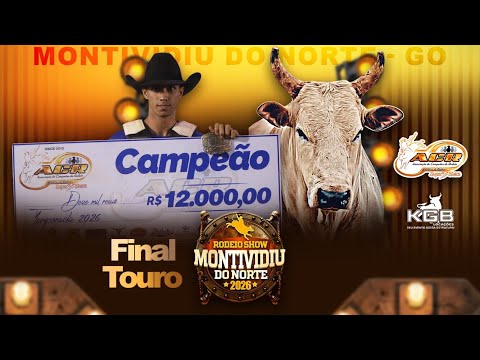 MONTEVIDIU DO NORTE-GO  2026| DISPUTA FINAL em TOUROS