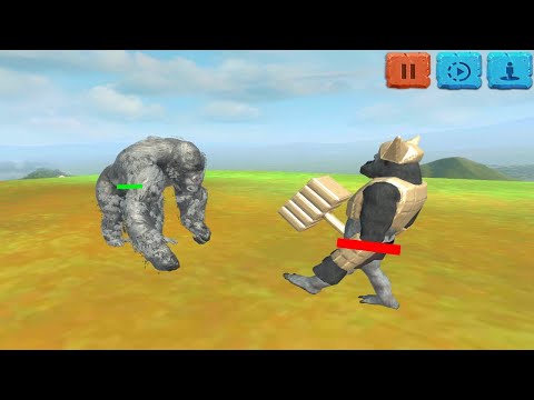 King Kong vs Ghor Hammer Arbs New Unit Fight Scene - Animal Revolt Battle Simulator