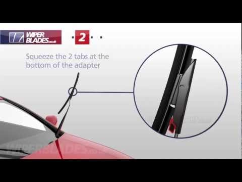 How to Remove and Fit WBTR-4 Aerowiper Bayonet Flat Wiper Blades