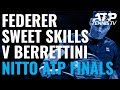 Roger Federer Sweet Skills in Win vs Berrettini! | Nitto ATP Finals 2019