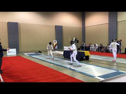 2018 April NAC Div 1 Foil Pool: T. Cheng vs E. Blutt