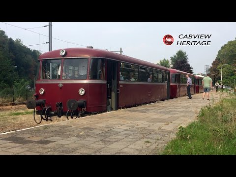 🇩🇪 Cab Ride 1956: Railway history VT98: Kerkrade - Simpelveld ZLSM 5sep2018