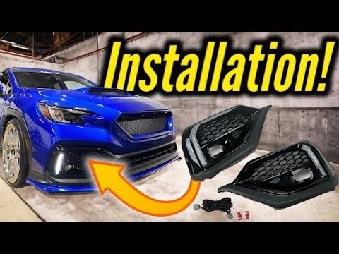 NOBLE Performance JDM Style DRL / Turn SignalFog Bezel | INSTALLATION | SUBARU | 2022 | 2023