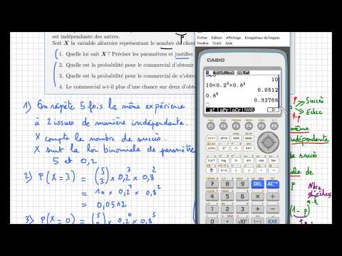 Binomial law • Exercise to master classic questions • probability • first S ES STI