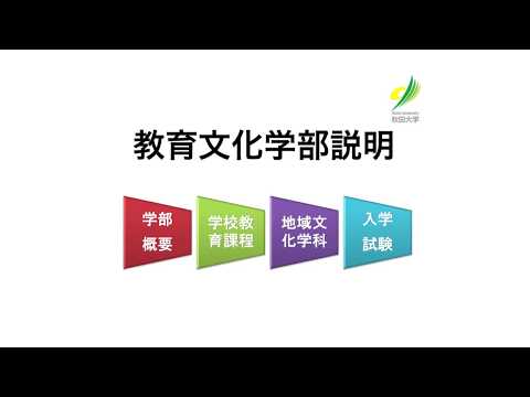 秋田大学 各学部の紹介【教育文化学部】
