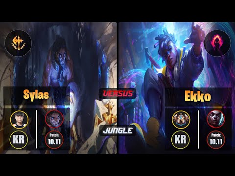 Cuzz SYLAS (Jungle) [Conqueror] VS EKKO - Challenger KR Patch 10.11