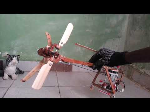 Home made wooden rc mosquito copter