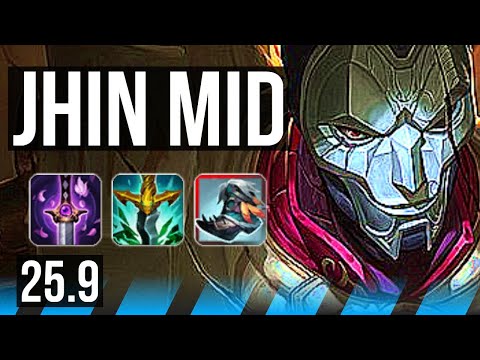 JHIN vs ORIANNA (MID) | 6k comeback, 8/3/7 | EUW Master | 25.9
