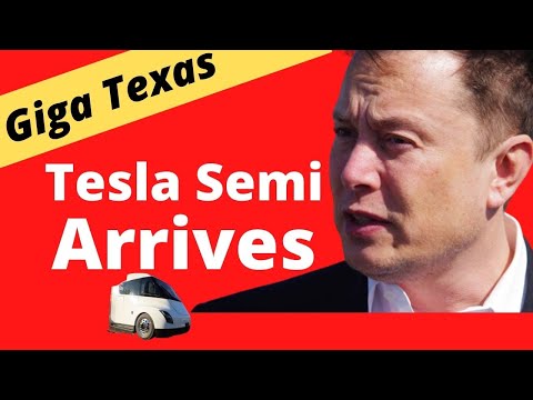 HOURS AGO! For The First Time Tesla Semi Arrives at Giga Texas