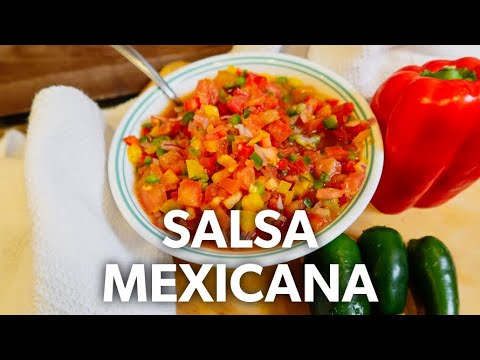 Cómo Hacer SALSA MEXICANA (Estilo Gringo) 🥙🤪