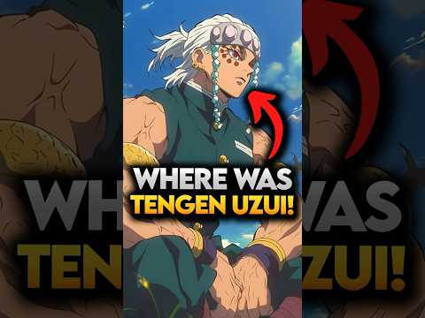 Why Tengen didn’t Fought During Infinity Castle Arc? Demon Slayer Explained #demonslayer #shorts