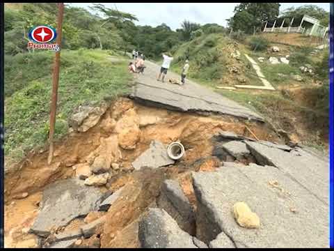 En riesgo cosecha de productores de Urdaneta por colapso de la carretera principal