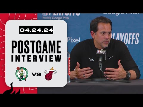 Erik Spoelstra Postgame Interview | Boston Celtics vs. Miami HEAT | April 24, 2024