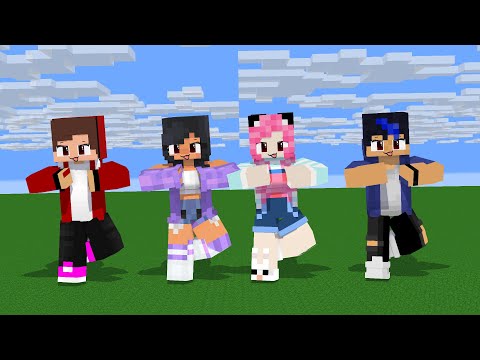 SHUFFLE CHICKEN WING FIRST MEET APHMAU, MAIZEN, MEU SAN , EIN - MINECRAFT ANIMATION #shorts