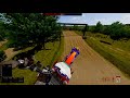 MX Bikes - hitting the big jump on Forest Raceway on a 125!