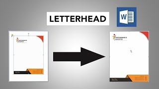 How to Insert Letterhead in MS Word with Full Width and Height