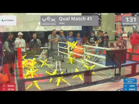 2017 VRC Arts Q41 - 6526D 2919A vs 365X 8000X - 14 to 30