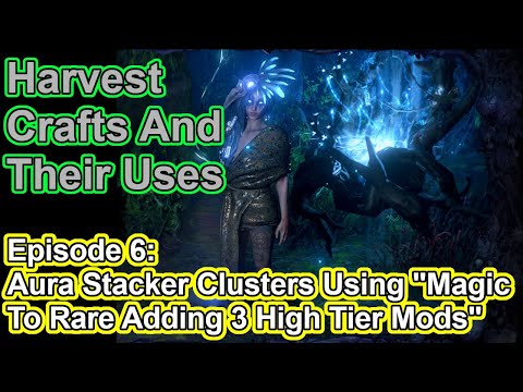 POE Harvest Crafts: Aura Stacking Cluster Jewels - Introspection + Good Mods - Path of Exile 3.18