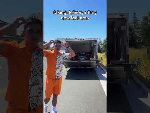 First time seeing my new McLaren!! *love at first sight*