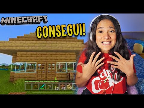 I MADE MY FIRST HOUSE IN MINECRAFT #4 - JULIANA BALTAR