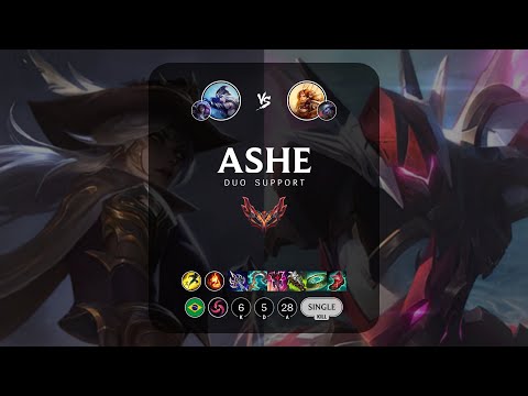 Ashe Support vs Leona - BR Grandmaster Patch 13.4