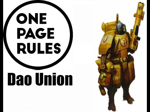 Dao Union Guide for 3.5 One Page Rules