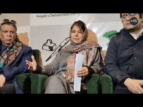 Mehbooba Mufti says it is unfortunate that the Omar Abdullah-led government...