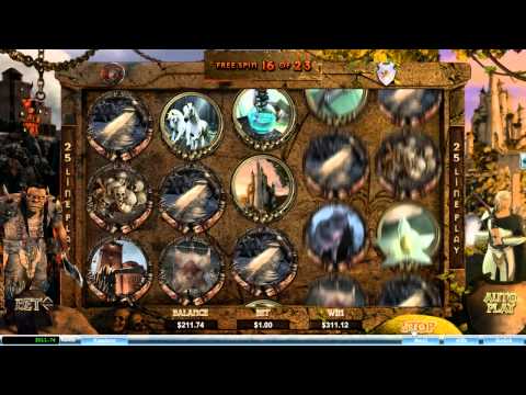 Orc vs Elf Slot (Rtg) - Orc Onslaught Feature with 5 Wilds - Big Win