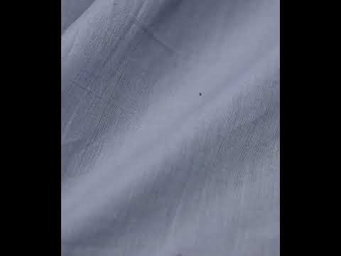 Grey Base Flower Jamdani Pure Cotton 55 GSM Handwoven Fabric — video