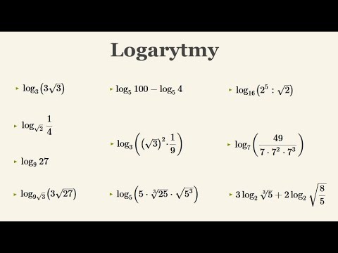 Kurs - matura podstawowa - logarytmy