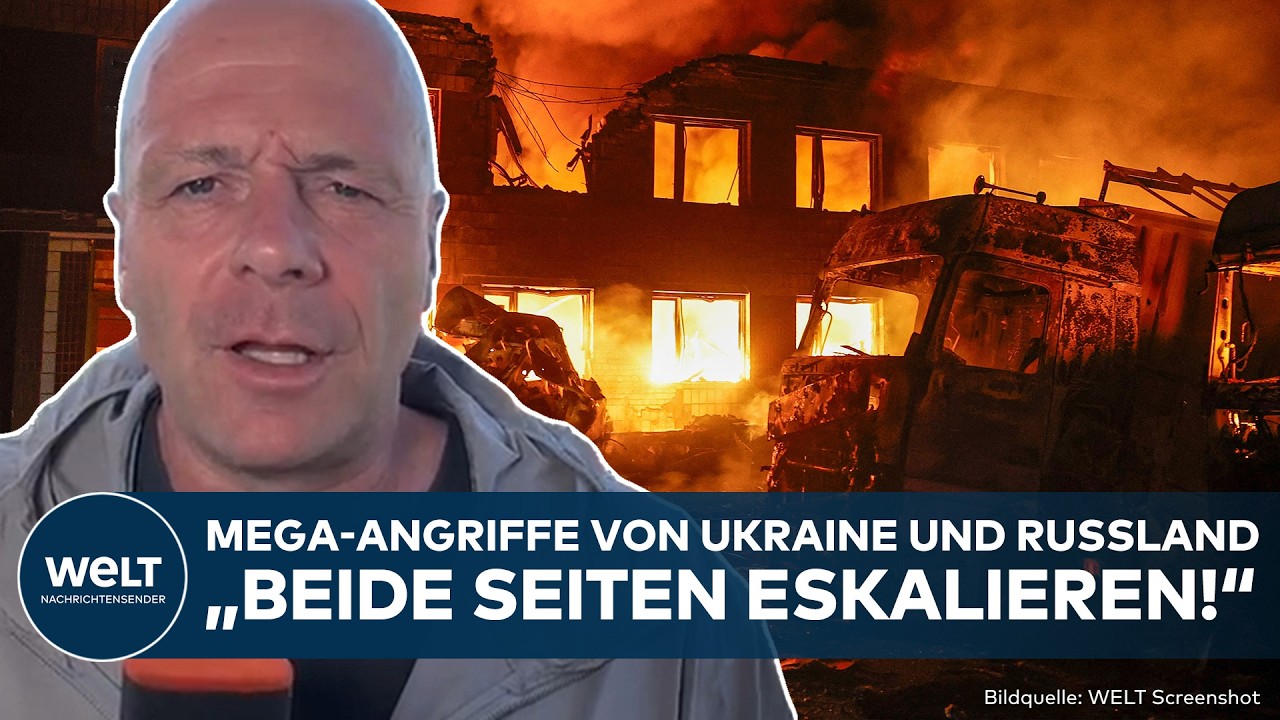 PUTINS KRIEG: Eskalation! Massive Angriffe! Russland und Ukraine greifen gegenseitig Ziele an