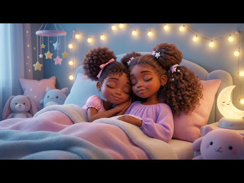 Night Night Girls 🌙 Zuri & Nia | 35 Minutes of Peaceful Sleep Music for Kids