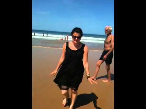 Maggie on the beach @ Portugal