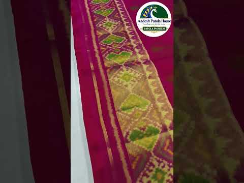 Pink Selari Border Jad Motifs Single Ikat Patola Saree