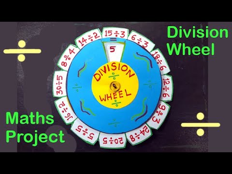 Division wheel | Math wheel Division | Maths working project | Teaching resources