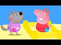 Who Ruins Peppa Pig Sandcastle At The Beach Cartoons For Kids Fun Animation Peppa Pig Videos