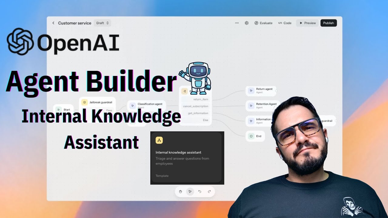 Open AI Agent Builder: Internal Knowledge Assistant Template