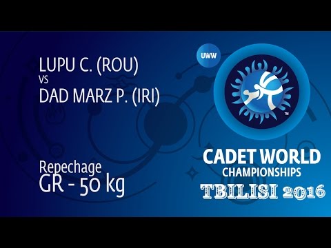 Repechage GR - 50 kg: P. DAD MARZ (IRI) df. C. LUPU (ROU), 7-0
