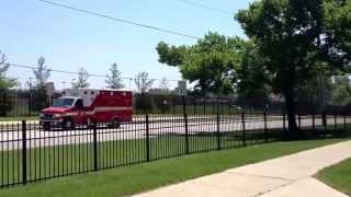 preview picture of video 'Sorry this is soo short! Highwood Ambulance 37 responding to a CODE 1'