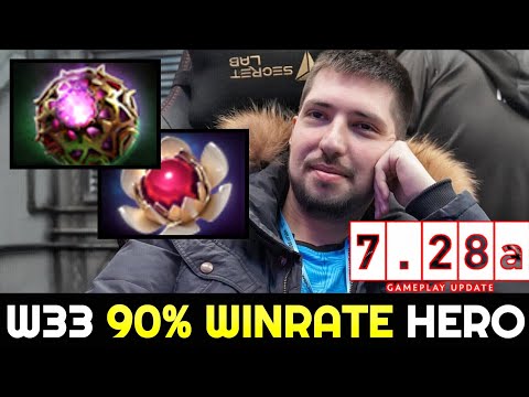 W33 is spamming this Hero — 90% Winrate in 3 Days 7.28 Dota 2