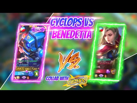 CYCLOPS VS NEW HERO TOP 1 BENEDETTA in Ranked! | + Build Item | MLBB